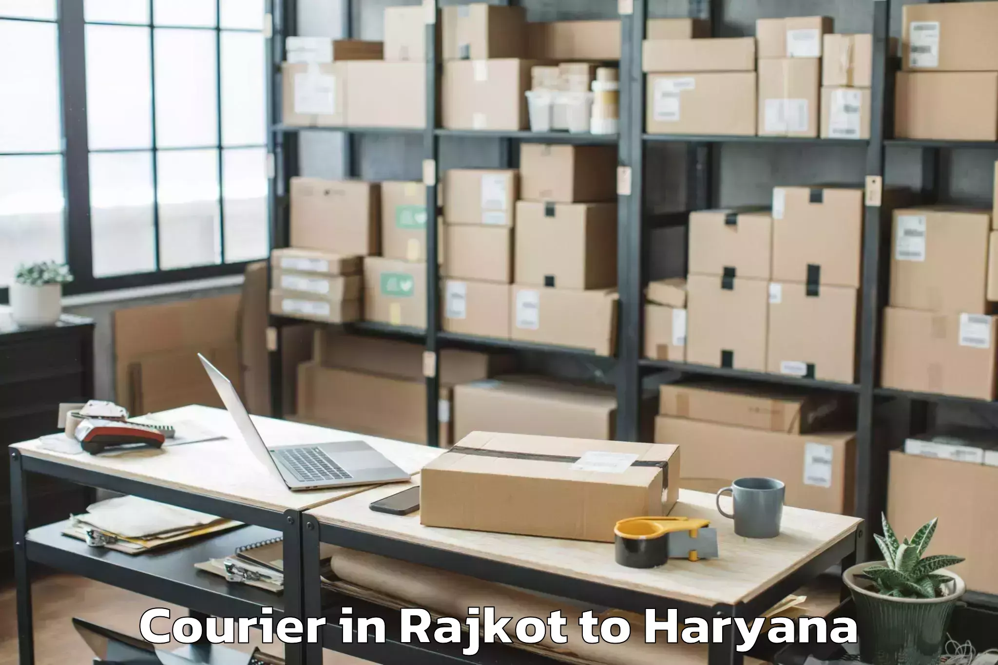 Top Rajkot to Kheri Sampla Courier Available